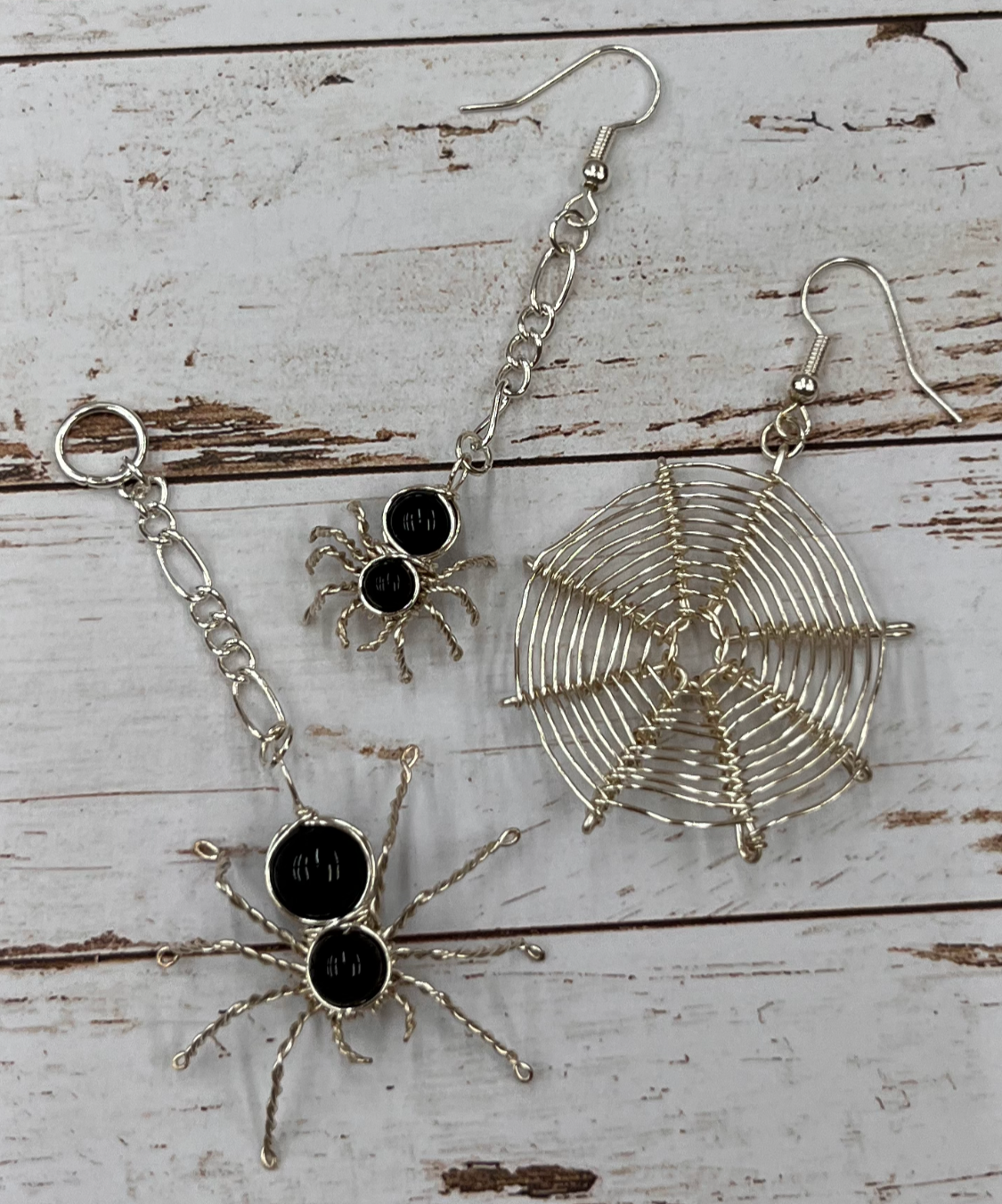 Spellbound Spider & Web Earrings