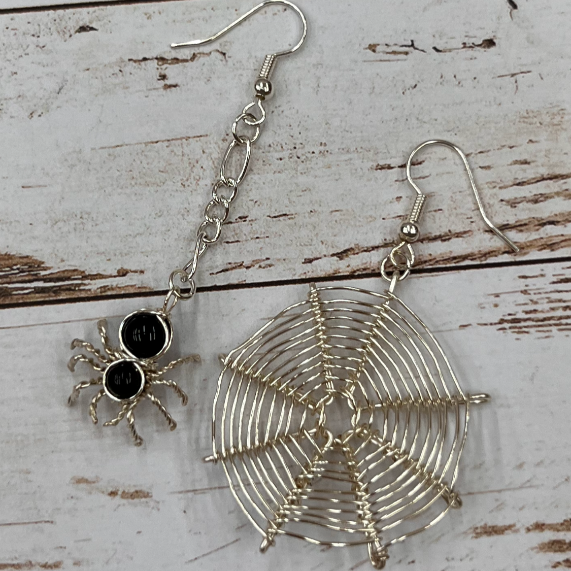 Spellbound Spider & Web Earrings